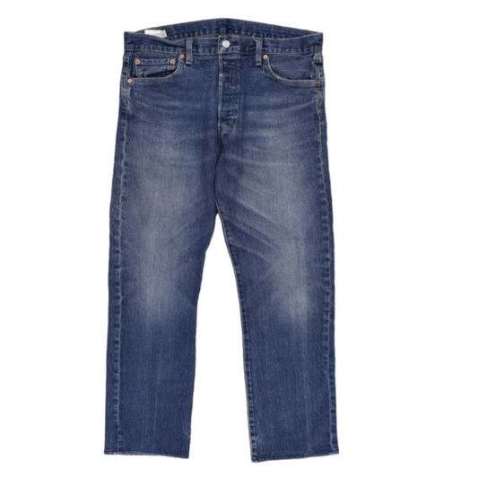 Levi's 501 Blue Straight Leg Jeans W32 L32 Cotton Vintage