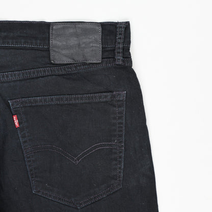 Levi's 511 Black Slim Fit Stretch Jeans W32 L32 Cotton Blend