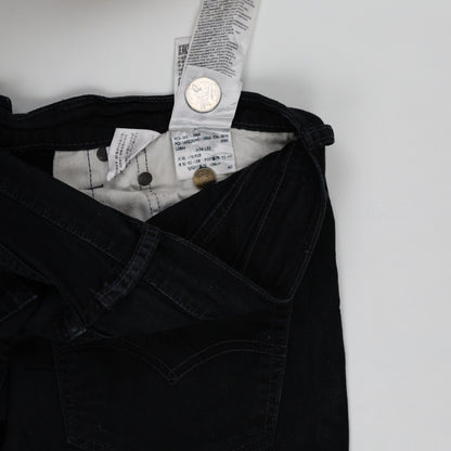 Levi's 511 Black Slim Fit Stretch Jeans W32 L32 Cotton Blend