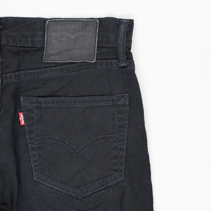 Levi's 511 Slim Fit Jeans Black 30W 34L Cotton