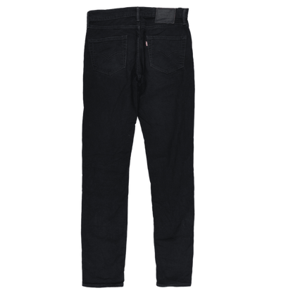Levi's 511 Slim Fit Jeans Black 30W 34L Cotton
