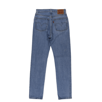 Levi's 501 High Rise Straight Jeans Light Blue W24 L30 100% Cotton Vintage