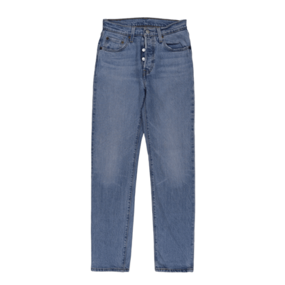 Levi's 501 High Rise Straight Jeans Light Blue W24 L30 100% Cotton Vintage