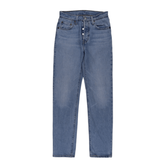 Levi's 501 High Rise Straight Jeans Light Blue W24 L30 100% Cotton Vintage