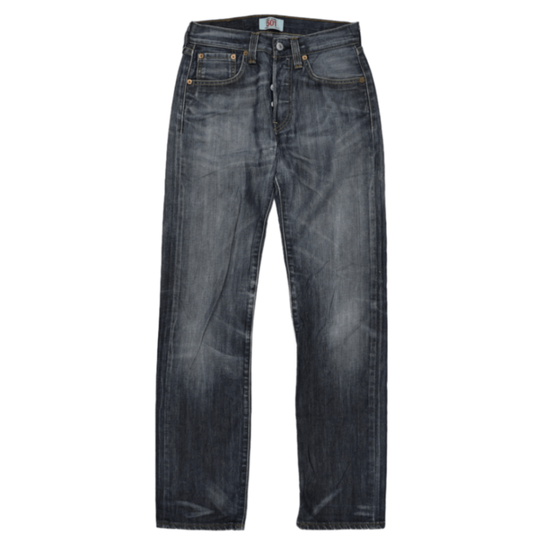 Levi's 501 Original Fit Men's Vintage Blue Denim Jeans W27 L32 100% Cotton Straight Leg
