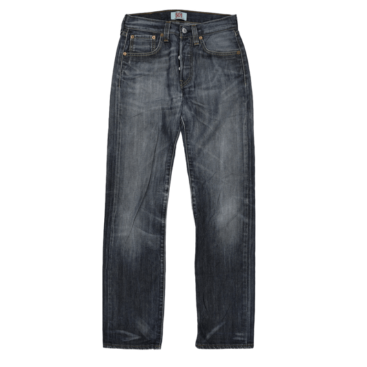 Levi's 501 Original Fit Men's Vintage Blue Denim Jeans W27 L32 100% Cotton Straight Leg