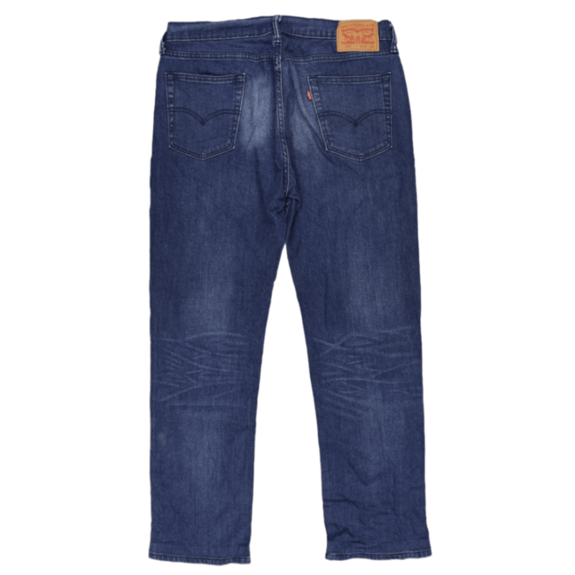 Levi's 514 Straight Fit Jeans Dark Blue W34 L32 Cotton Denim