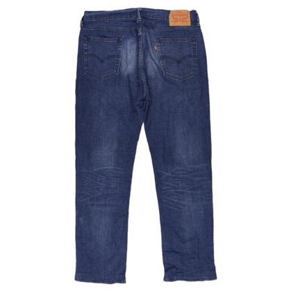 Levi's 514 Straight Fit Jeans Dark Blue W34 L32 Cotton Denim