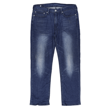 Levi's 514 Straight Fit Jeans Dark Blue W34 L32 Cotton Denim