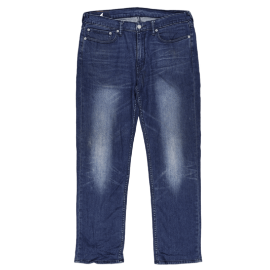 Levi's 514 Straight Fit Jeans Dark Blue W34 L32 Cotton Denim