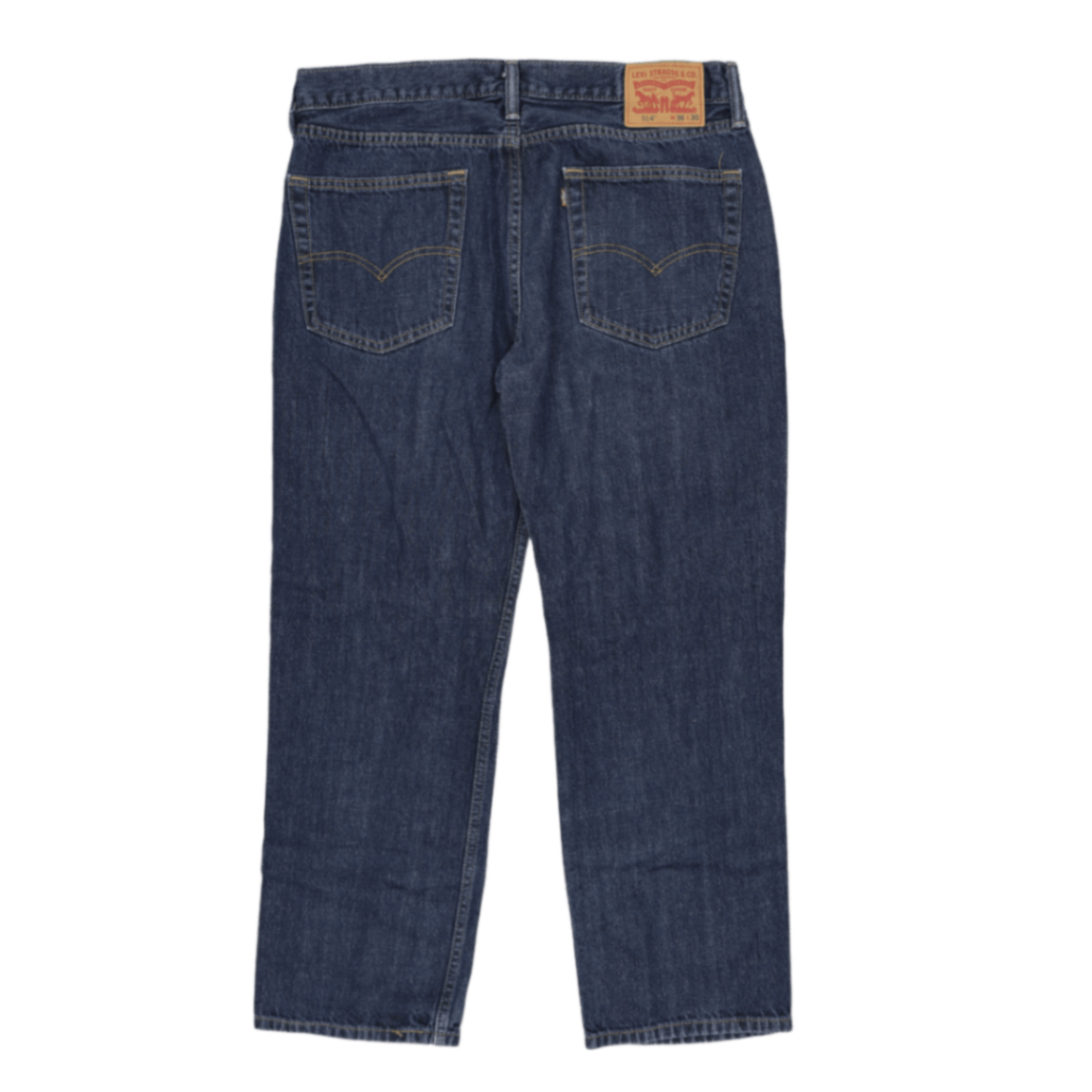 Levi's 514 Straight Leg Jeans Blue W36 L30 Cotton Men's Trousers