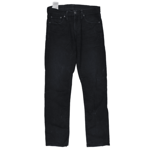 Levi's 511 Slim Fit Jeans Black W32 L34 Cotton Denim