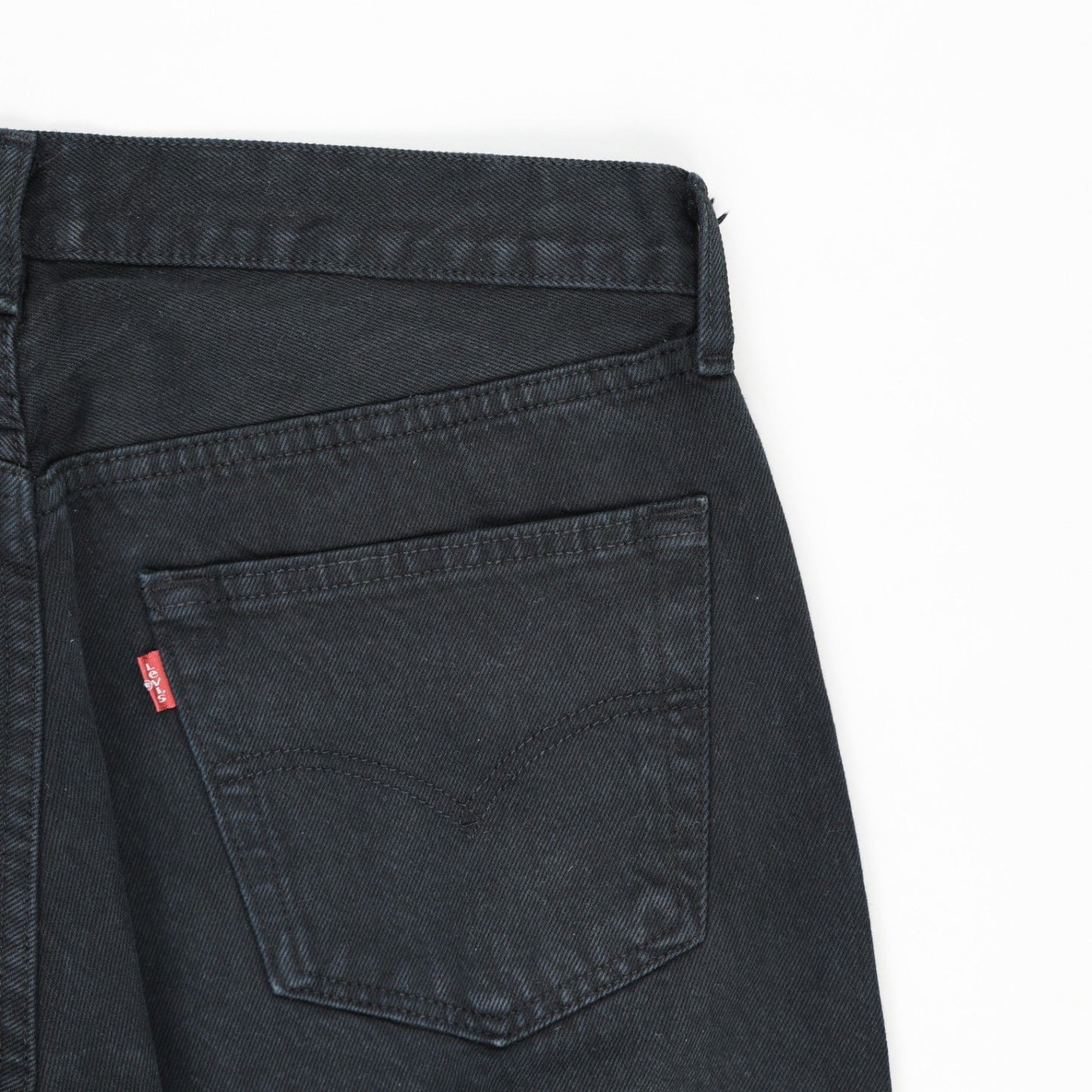 Levi's 501 Original Black Straight-Leg Jeans 26x32 Cotton Vintage