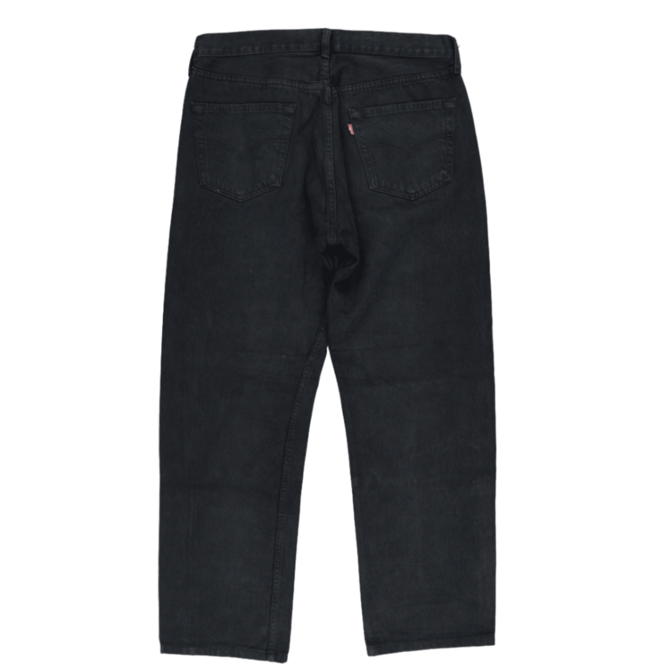 Levi's 501 Original Black Straight-Leg Jeans 26x32 Cotton Vintage