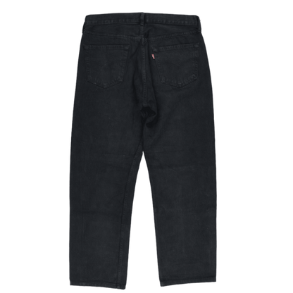 Levi's 501 Original Black Straight-Leg Jeans 26x32 Cotton Vintage