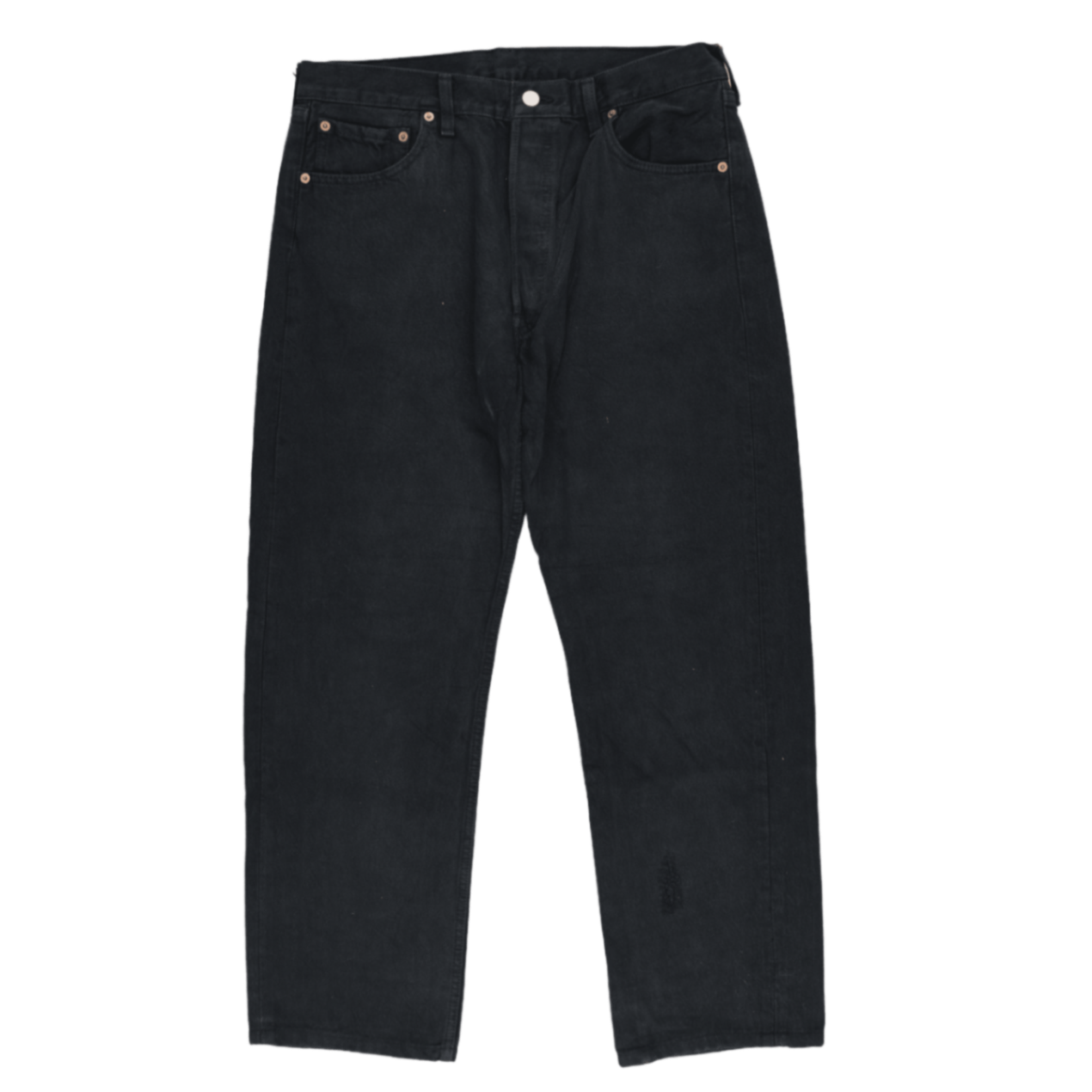 Levi's 501 Original Black Straight-Leg Jeans 26x32 Cotton Vintage