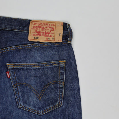 Levi's 501 Original Fit Blue Jeans W33 L36 Cotton Straight Leg Vintage