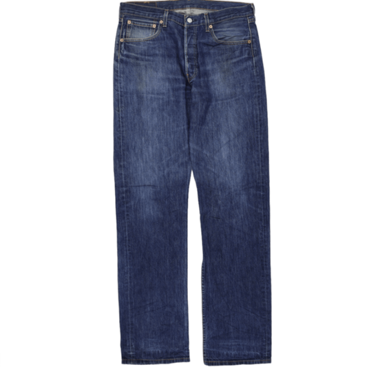 Levi's 501 Original Fit Blue Jeans W33 L36 Cotton Straight Leg Vintage