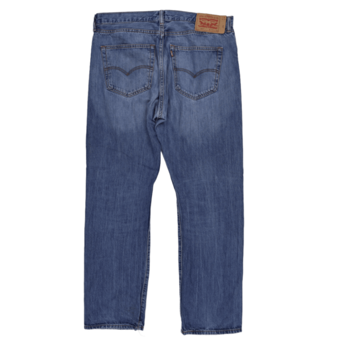 Levi's 501 Blue Straight Fit Jeans W36 L32 100 Percent Cotton