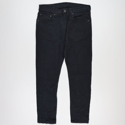 Levi's 512 Slim Tapered Jeans Black W32 L30 Cotton Blend