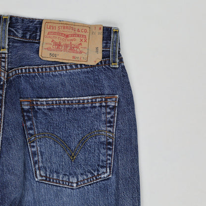 Levi's 501 Original Fit Straight Leg Jeans Blue W29 L32 100% Cotton Vintage
