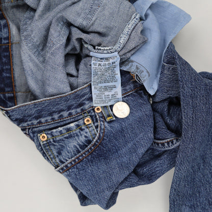 Levi's 501 Original Fit Straight Leg Jeans Blue W29 L32 100% Cotton Vintage