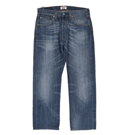 Levi's 501 Straight Fit Jeans Blue W33 L34 Vintage Denim