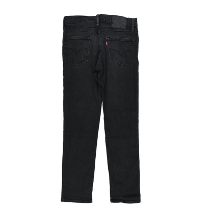 Levi's 511 Slim Fit Black Denim Jeans W30 L30 Cotton Blend