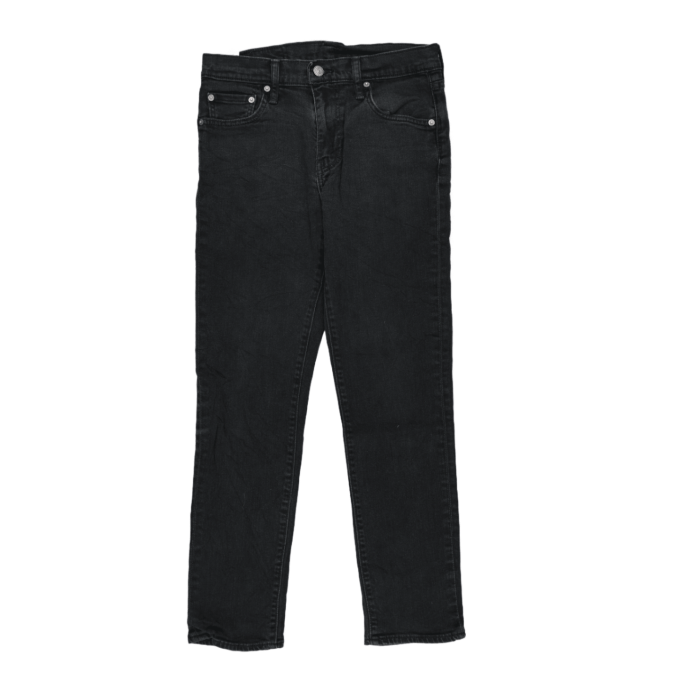 Levi's 511 Slim Fit Black Denim Jeans W30 L30 Cotton Blend