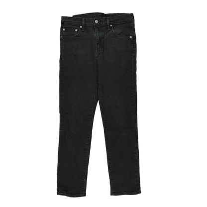 Levi's 511 Slim Fit Black Denim Jeans W30 L30 Cotton Blend