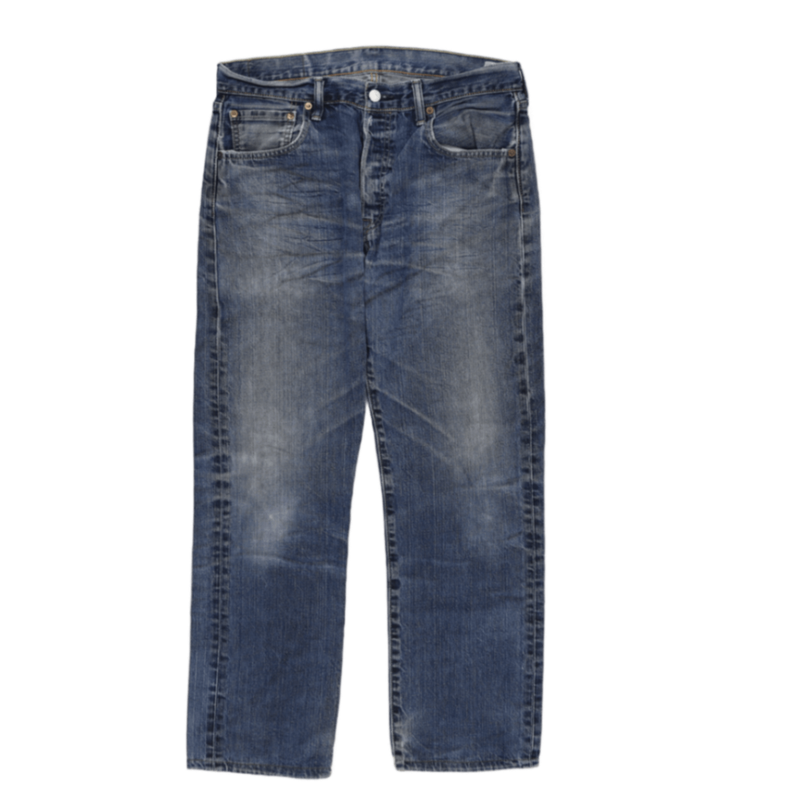 Levi's 501 Vintage Blue Straight Leg Jeans W34 L32 Cotton
