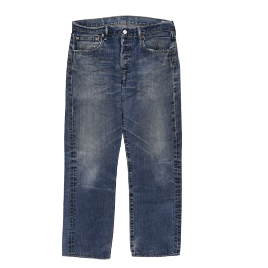 Levi's 501 Vintage Blue Straight Leg Jeans W34 L32 Cotton
