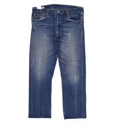 Levi's 501 Classic Straight Blue Jeans 34W 32L Cotton Men's Trousers