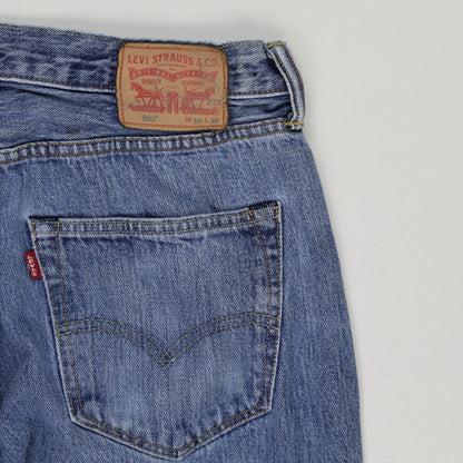 Levi's 501 Men's Blue Straight Fit Vintage Jeans W34 L30 Cotton