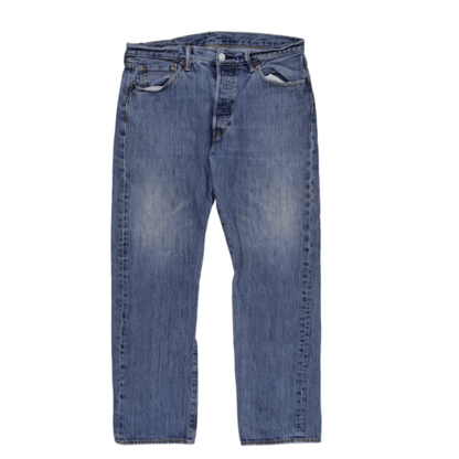 Levi's 501 Men's Blue Straight Fit Vintage Jeans W34 L30 Cotton