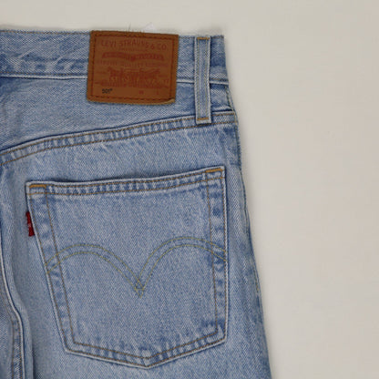 Levi's 501 Straight Leg Jeans Light Blue W25 L28 Cotton Vintage