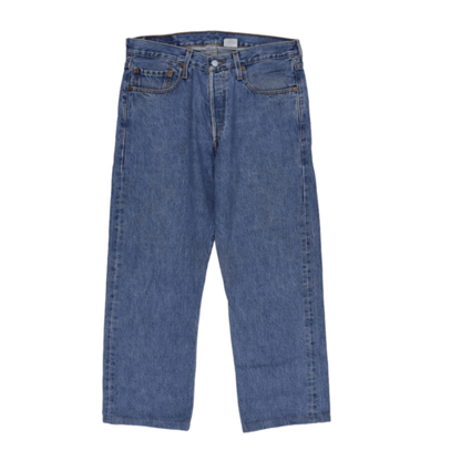 Levi's 501 Original Fit Straight Leg Jeans Blue W33 L30 Cotton Vintage