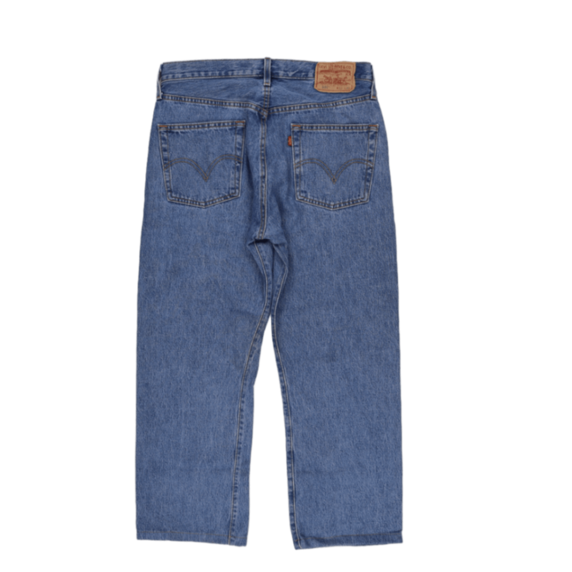 Levi's 501 Original Fit Straight Leg Jeans Blue W33 L30 Cotton Vintage