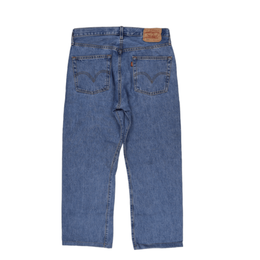 Levi's 501 Original Fit Straight Leg Jeans Blue W33 L30 Cotton Vintage