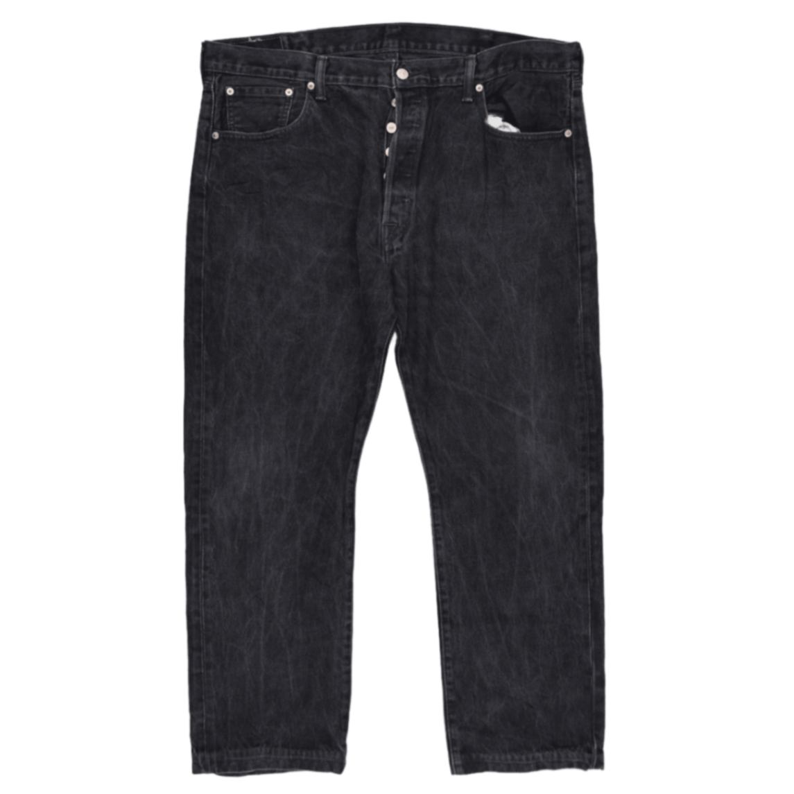 Levi's 501 Black Denim Straight Leg Jeans W40 L30 Vintage Cotton