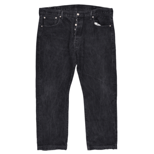 Levi's 501 Black Denim Straight Leg Jeans W40 L30 Vintage Cotton