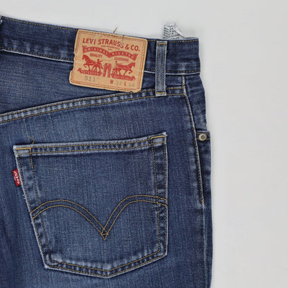 Levi's 511 Slim Fit Men's Jeans Blue W34 L34 Cotton Denim