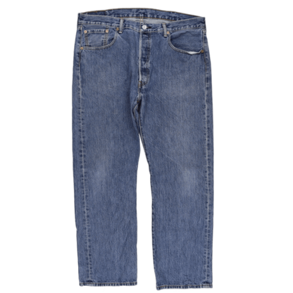 Levi's 501 Original Fit Blue Denim Jeans W38 L30 100% Cotton Vintage Straight Leg