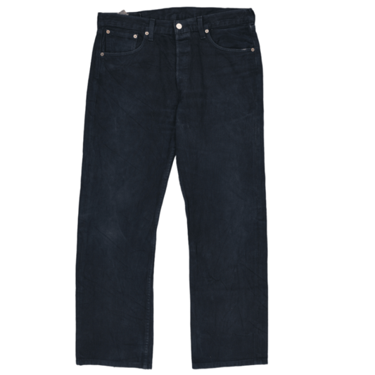 Levi's 501 Original Fit Men's Jeans Black W34 L32 Cotton Straight Leg