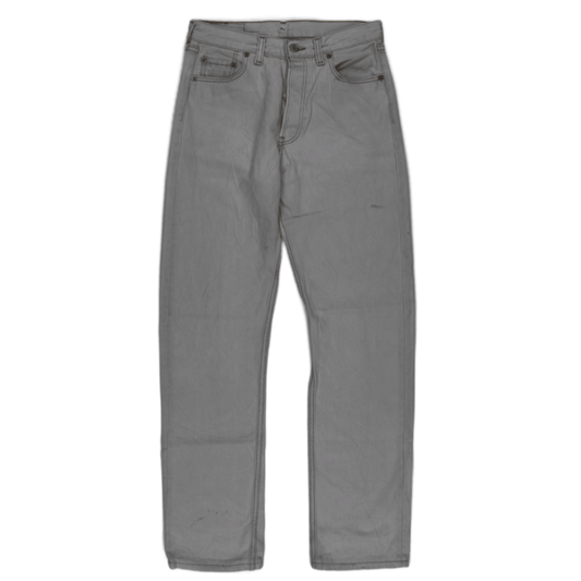 Levi's 501 Original Fit Light Grey Jeans W29 L34 Cotton Straight Leg Vintage