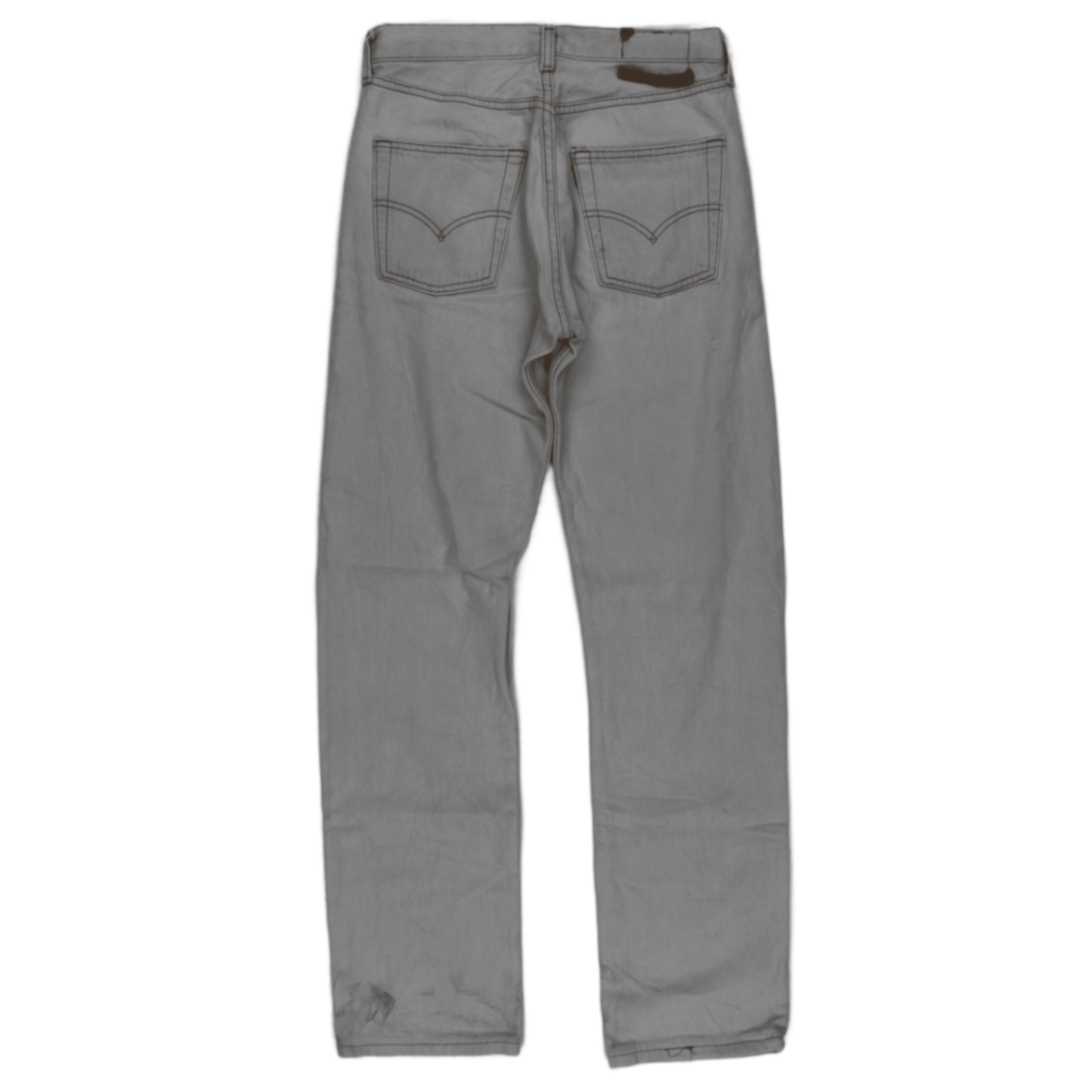 Levi's 501 Original Fit Light Grey Jeans W29 L34 Cotton Straight Leg Vintage