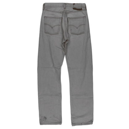 Levi's 501 Original Fit Light Grey Jeans W29 L34 Cotton Straight Leg Vintage