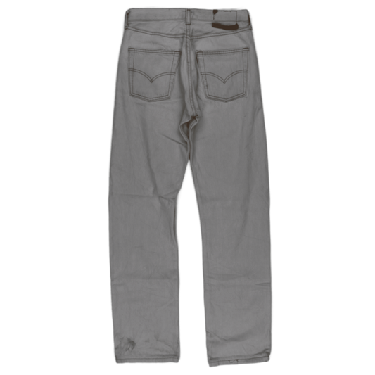 Levi's 501 Original Fit Light Grey Jeans W29 L34 Cotton Straight Leg Vintage