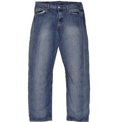 Levi's 501 Blue Straight Leg Jeans Size Large Waist 34 Inseam 32 Cotton Vintage