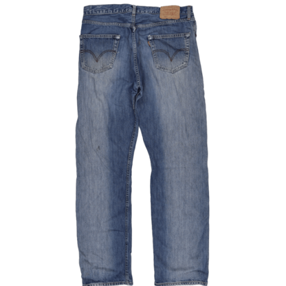 Levi's 501 Blue Straight Leg Jeans Size Large Waist 34 Inseam 32 Cotton Vintage